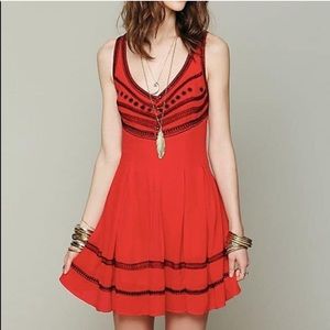 Free People Embroidered Dress